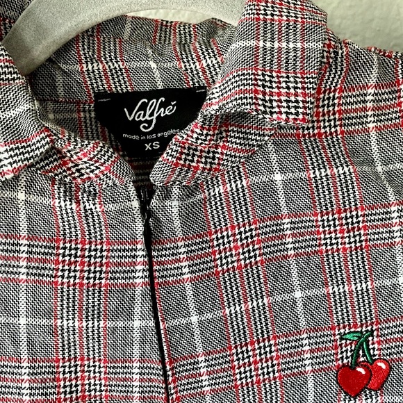 Valfre ‘cerezas’ plaid cherry romper - Picture 3 of 4